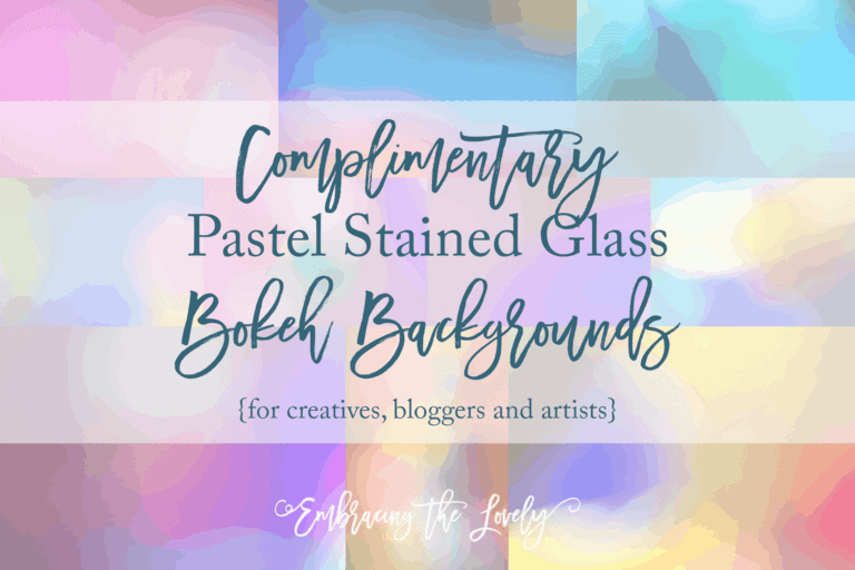 Complimentary Pastel Stained Glass Bokeh Backgrounds