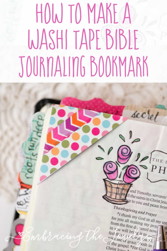 Corner Washi Tape Bible Journaling Bookmarks