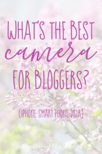 What's the Best Camera for Bloggers? Hey Creative Sister shares some examples of images from a DSLR and smart phone and why you should buy a DSLR to improve your blog photography