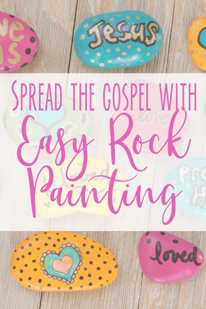 Spread the gospel with easy rock painting