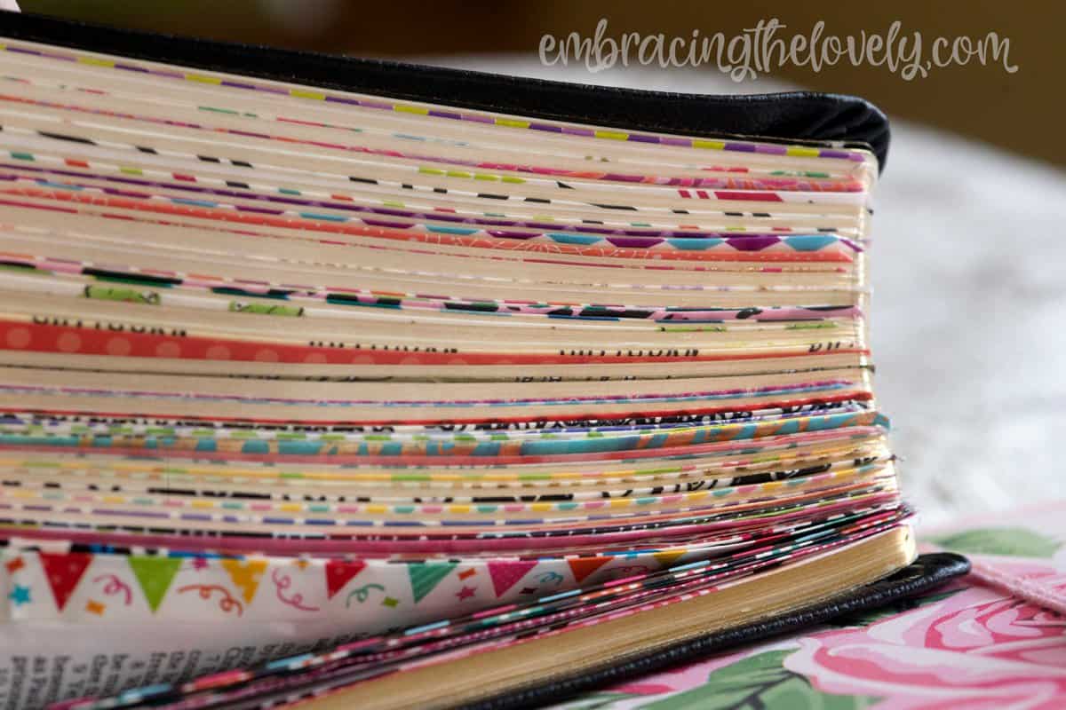 Washi Tape Bible Books Tutorial