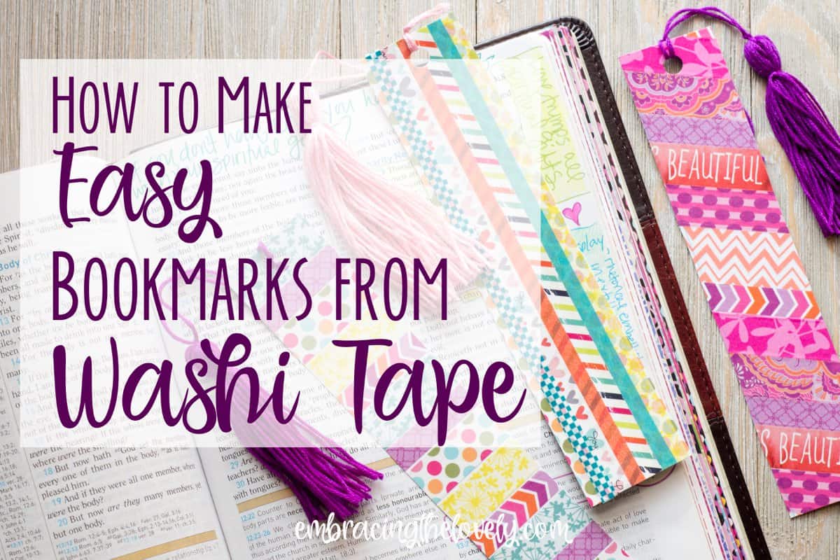 How to Make a Bible Washi Tape Banner for Journaling