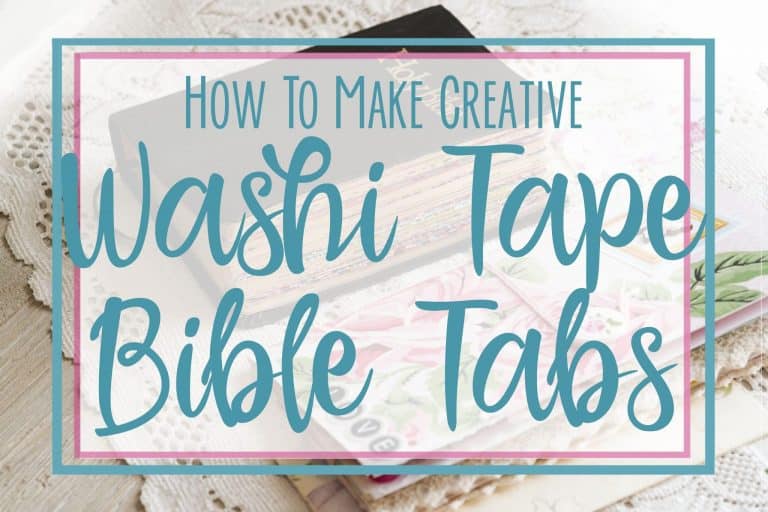 How To Make Creative Washi Tape Bible Divider Tabs