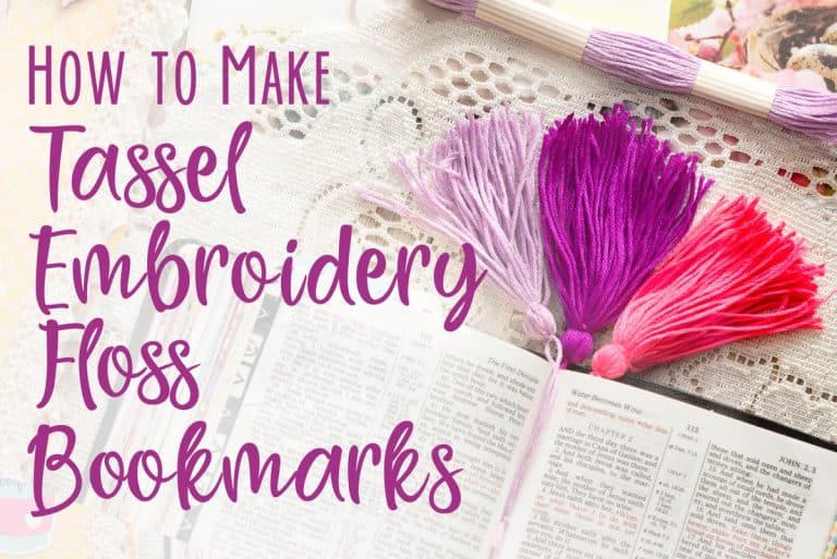 How to Make Tassel Embroidery Floss Bookmarks