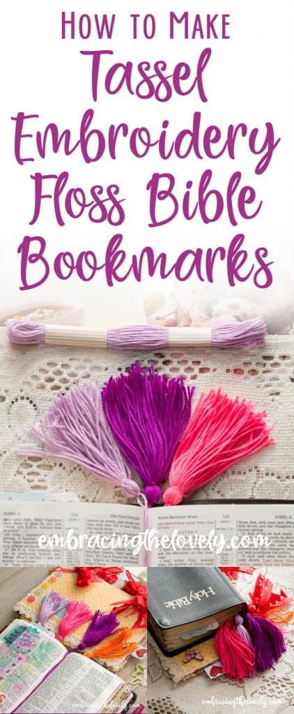 How to make tassel embroidery floss bookmarks