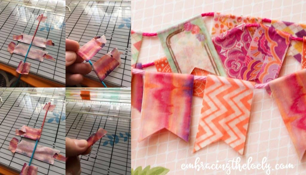 Step by Step Washi Tape DIY Banner