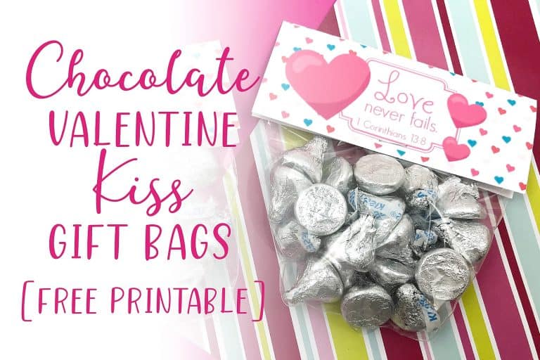 Hershey Valentine Gifts! (chocolate kiss valentine printable)