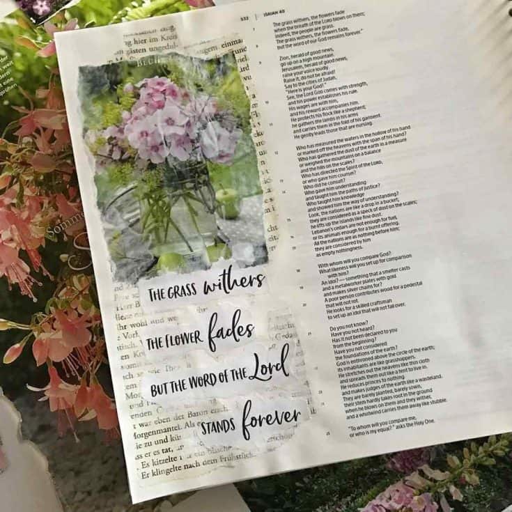 Mixed Media BIble Journaling with Magazines- Full Step by Step Tutorial