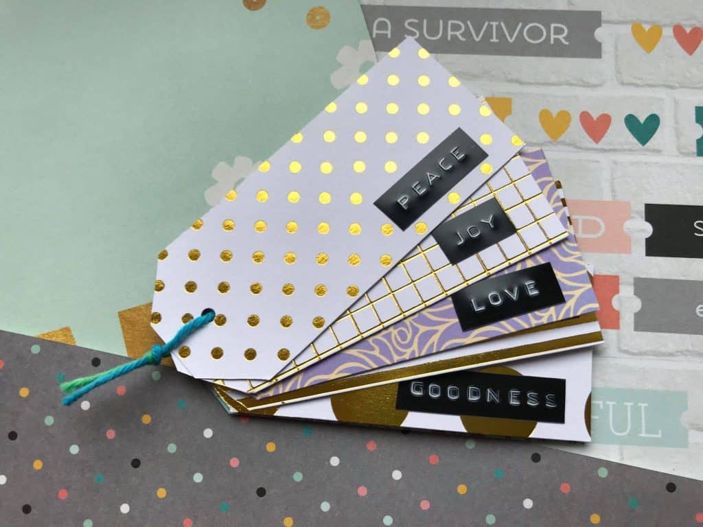 Fruit of the Spirit stickers on small and beautiful card tags