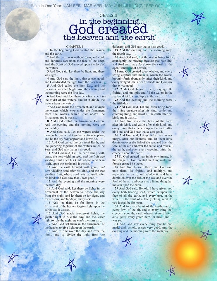 Genesis Digital Bible Journaling