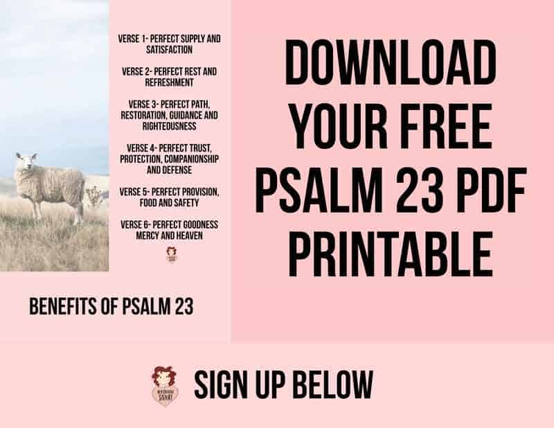 Psalm 23 Bible Study And Free Psalm 23 PDF