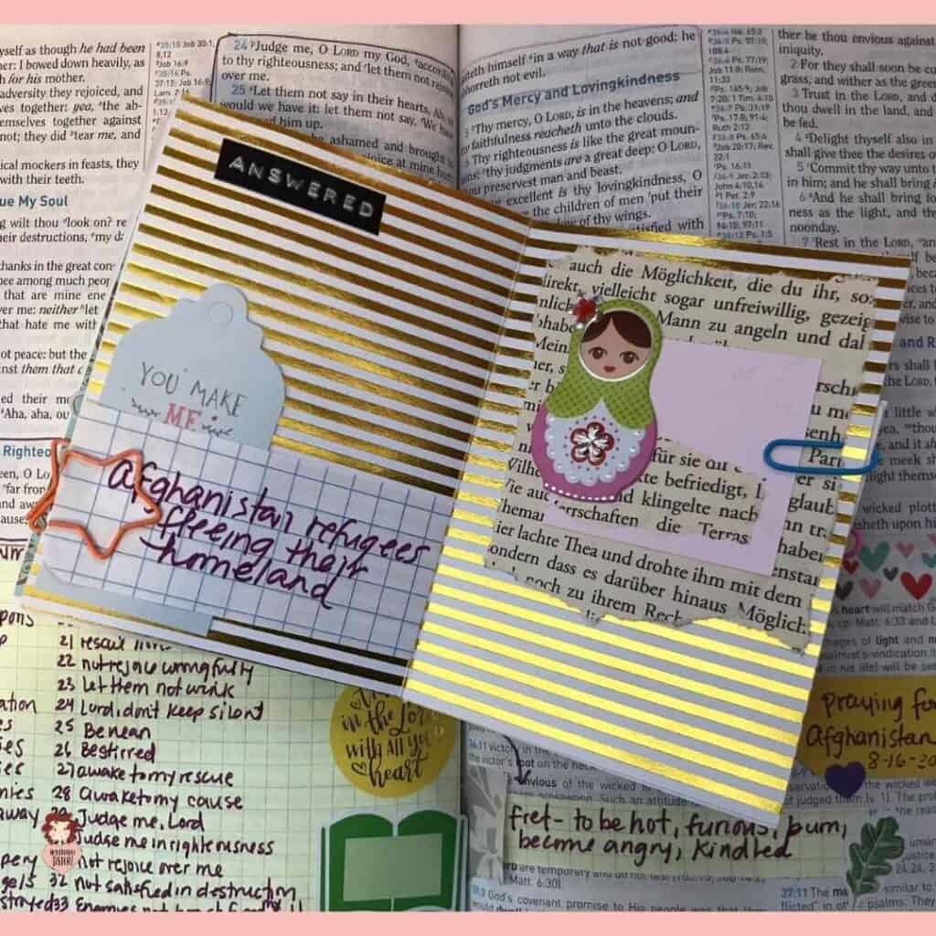 Example of a Mini Prayer Journal
