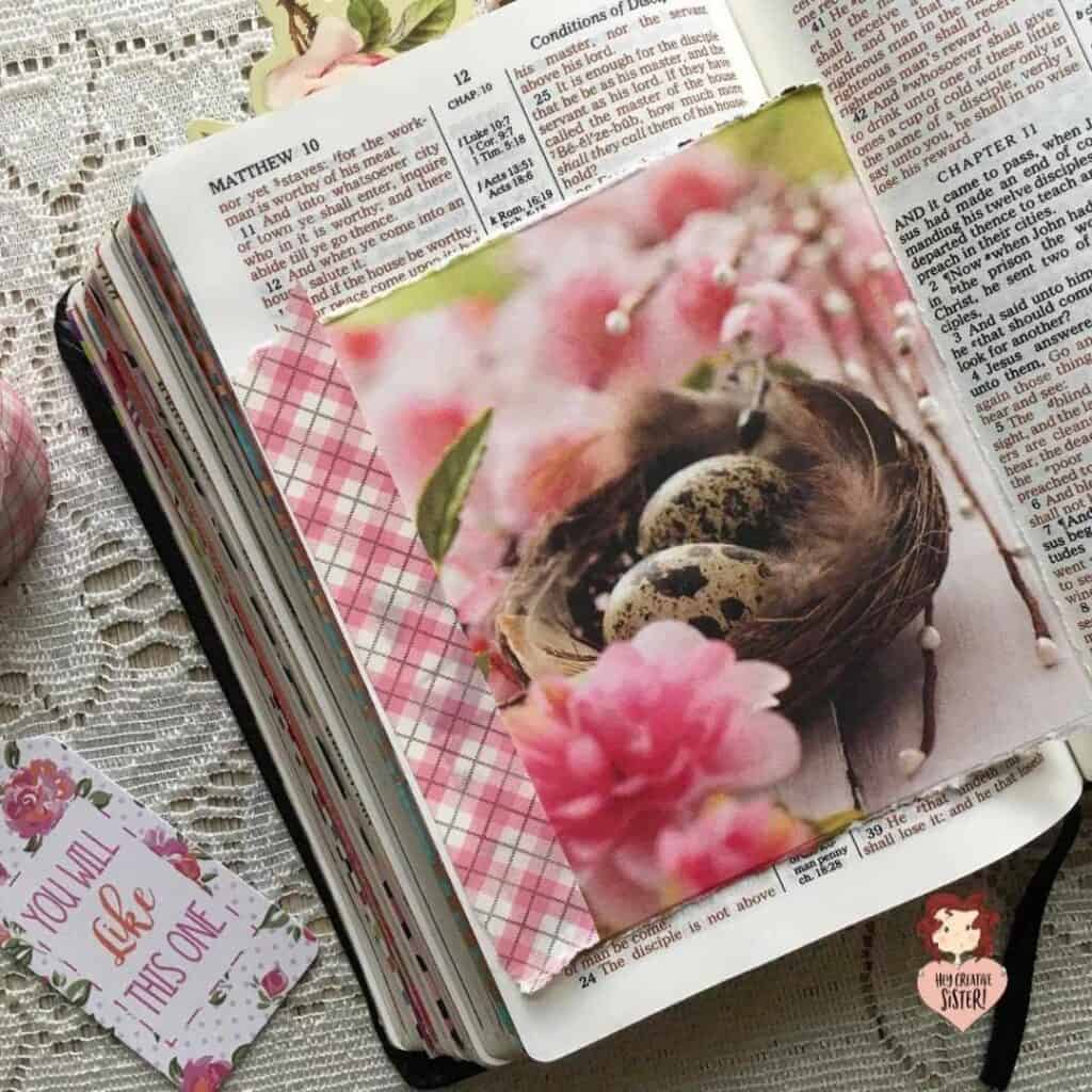 Tip ins are Perfect for the Beginning Bible Journaler