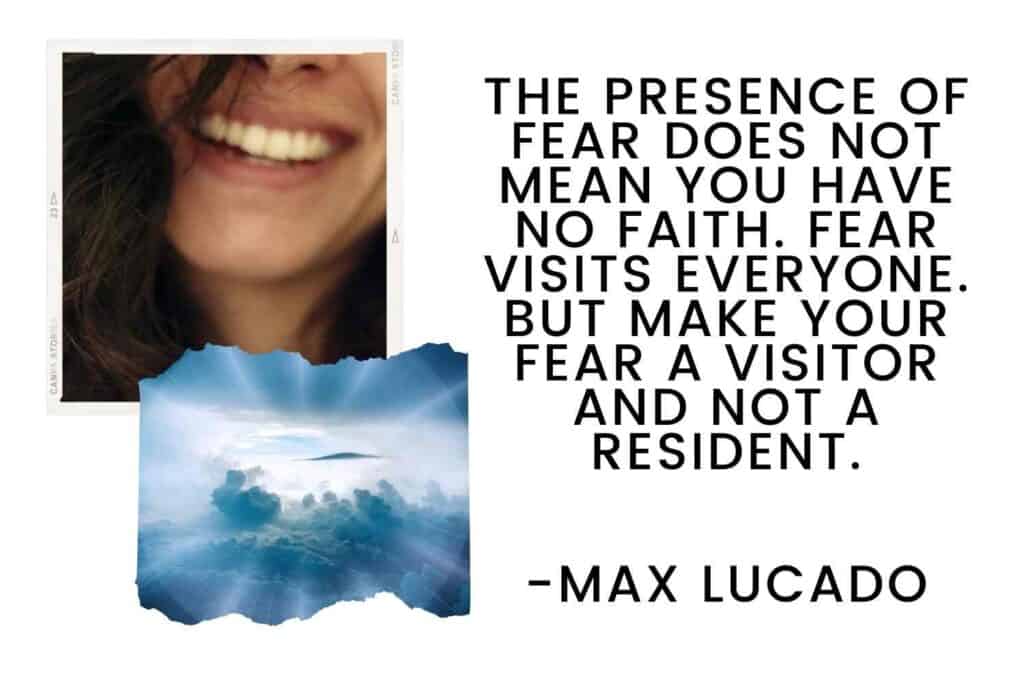 Max Lucado Faith vs. Fear Quote
