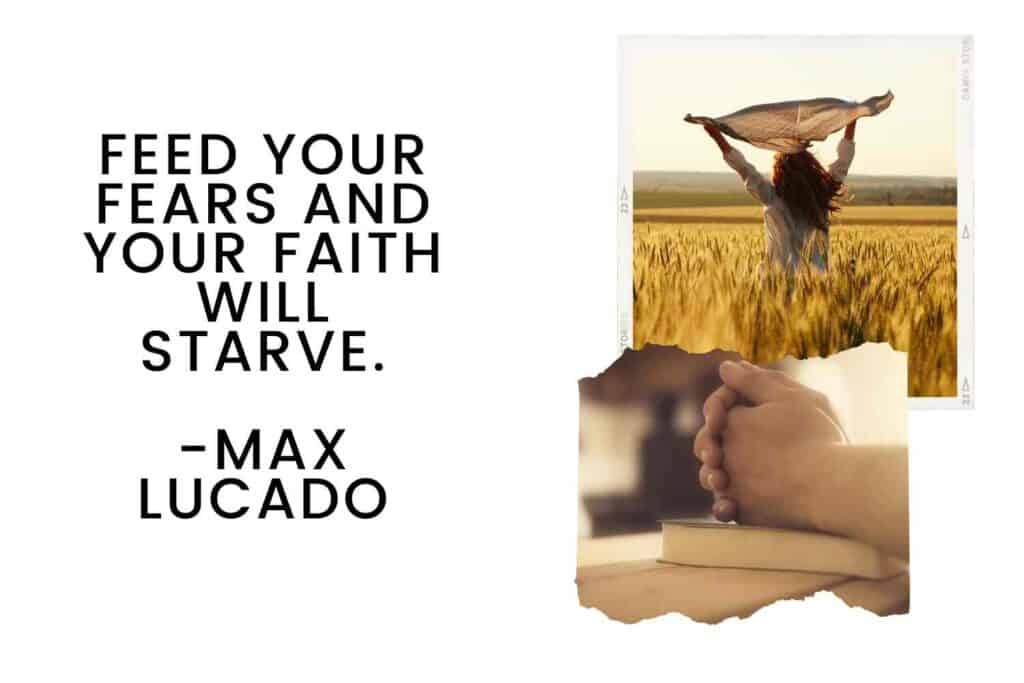 Max Lucado Faith Over Fear Quote