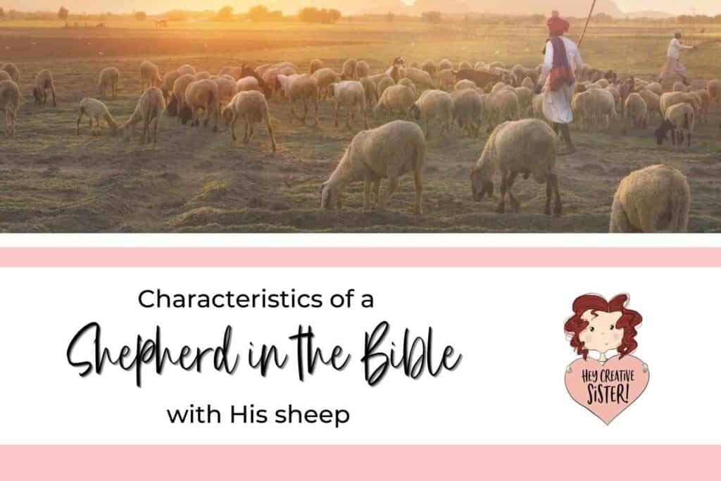 Characteristics of a Shepherd in the Bible with His sheep