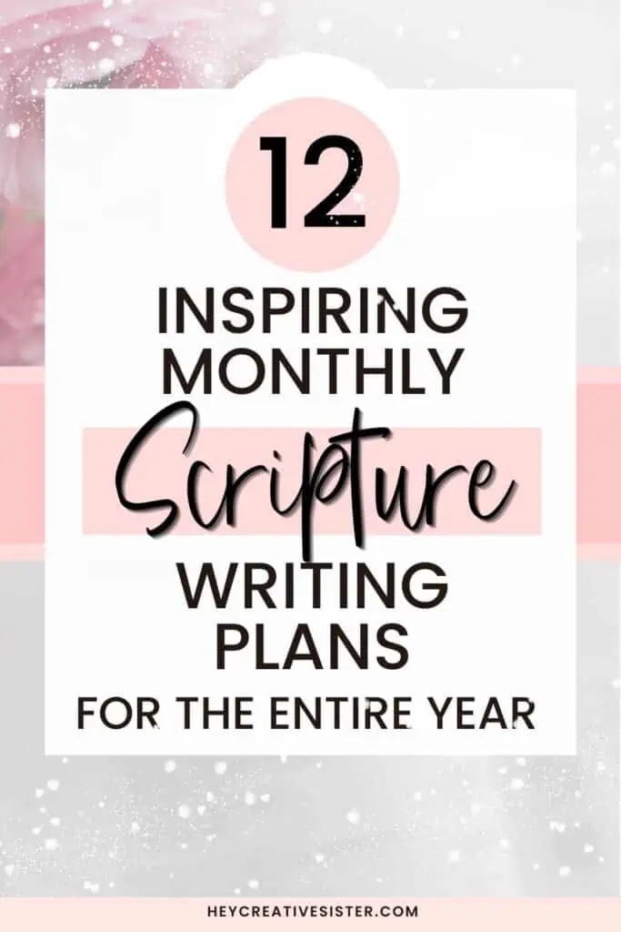 Grow in God with These Free Printable Scripture Writing Plans