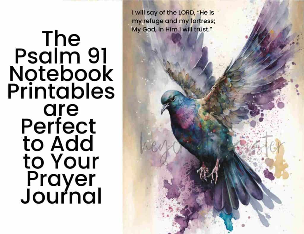 Example of Psalm 91 Notebook Printables