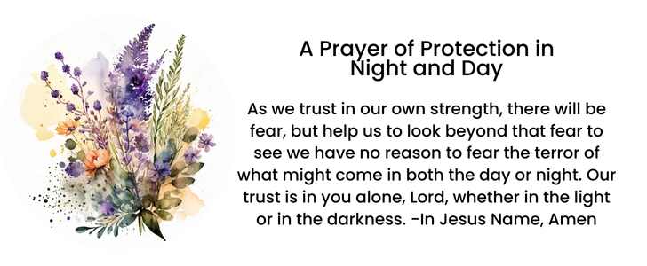 A Prayer of Protection in Night and Day from Psalm 5