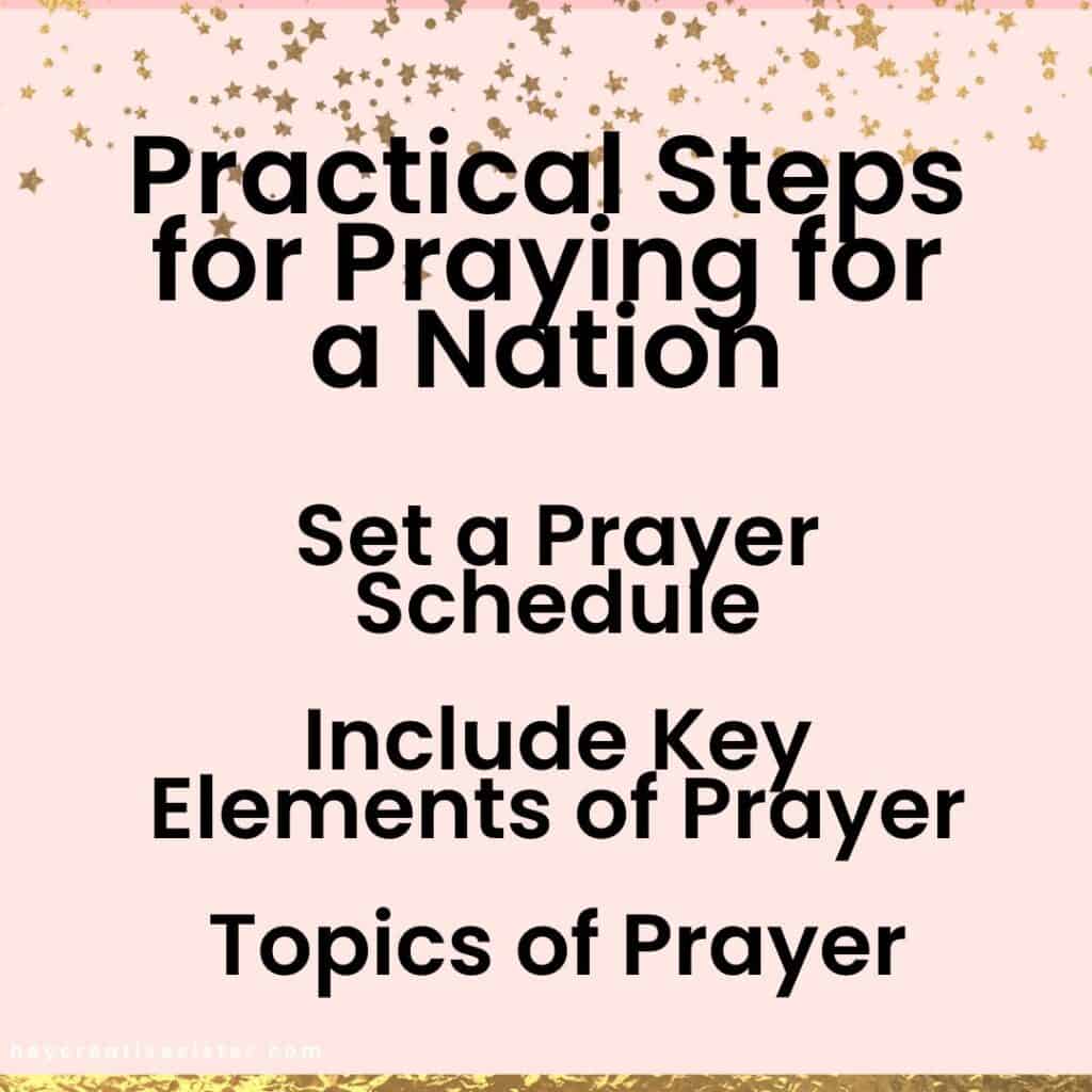 Practical Steps for Praying for a Nation