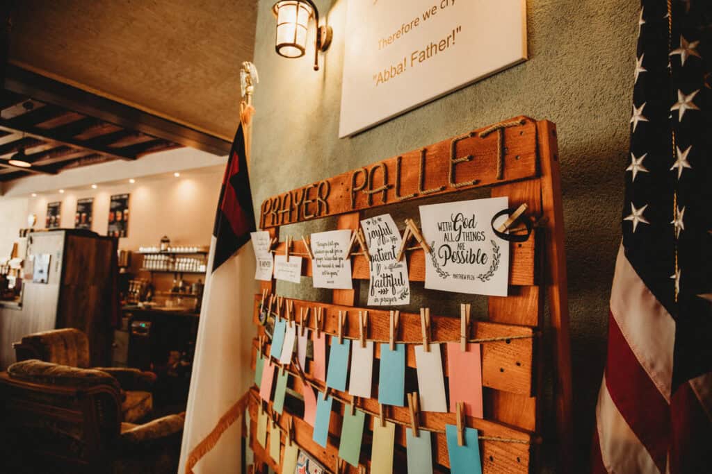 Prayer Wall Made From Pallets