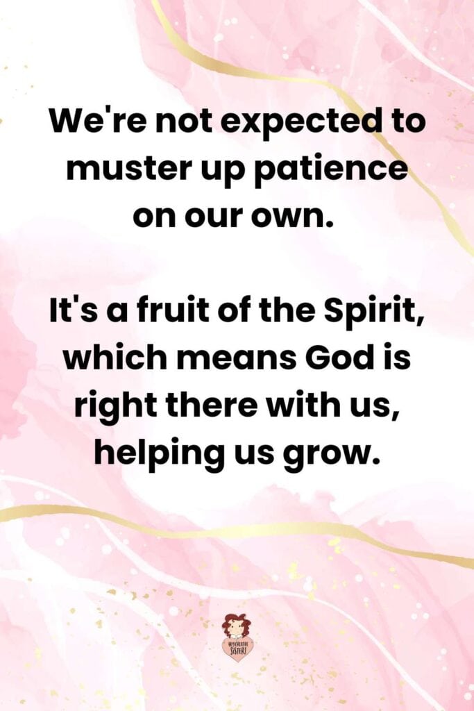 Muster up patience graphic