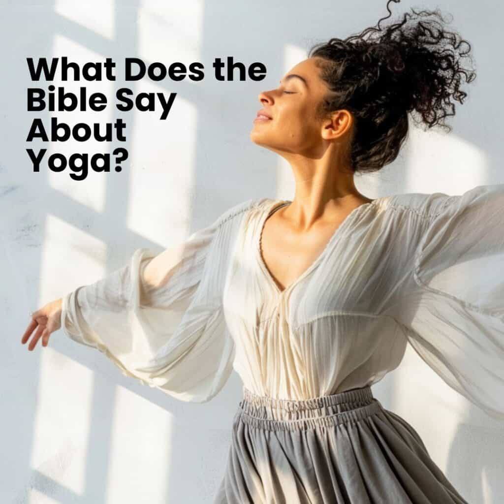 What does the Bible say about yoga graohic